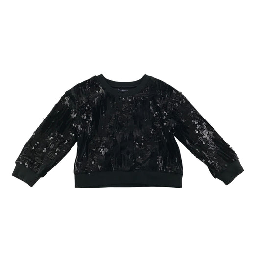 Nutmeg Sweater Black Sequin Jersey