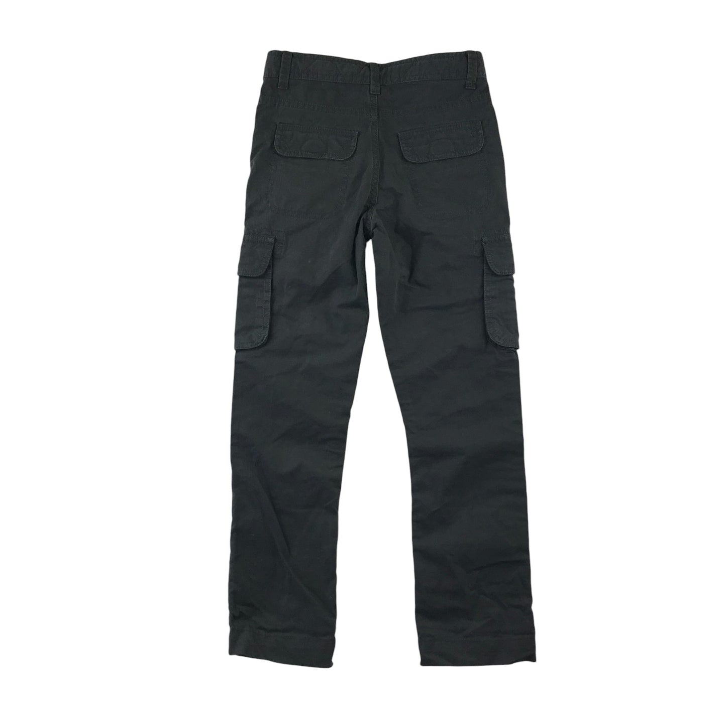 Zara trousers 7-8 years greyish navy blue cargo style tapered leg