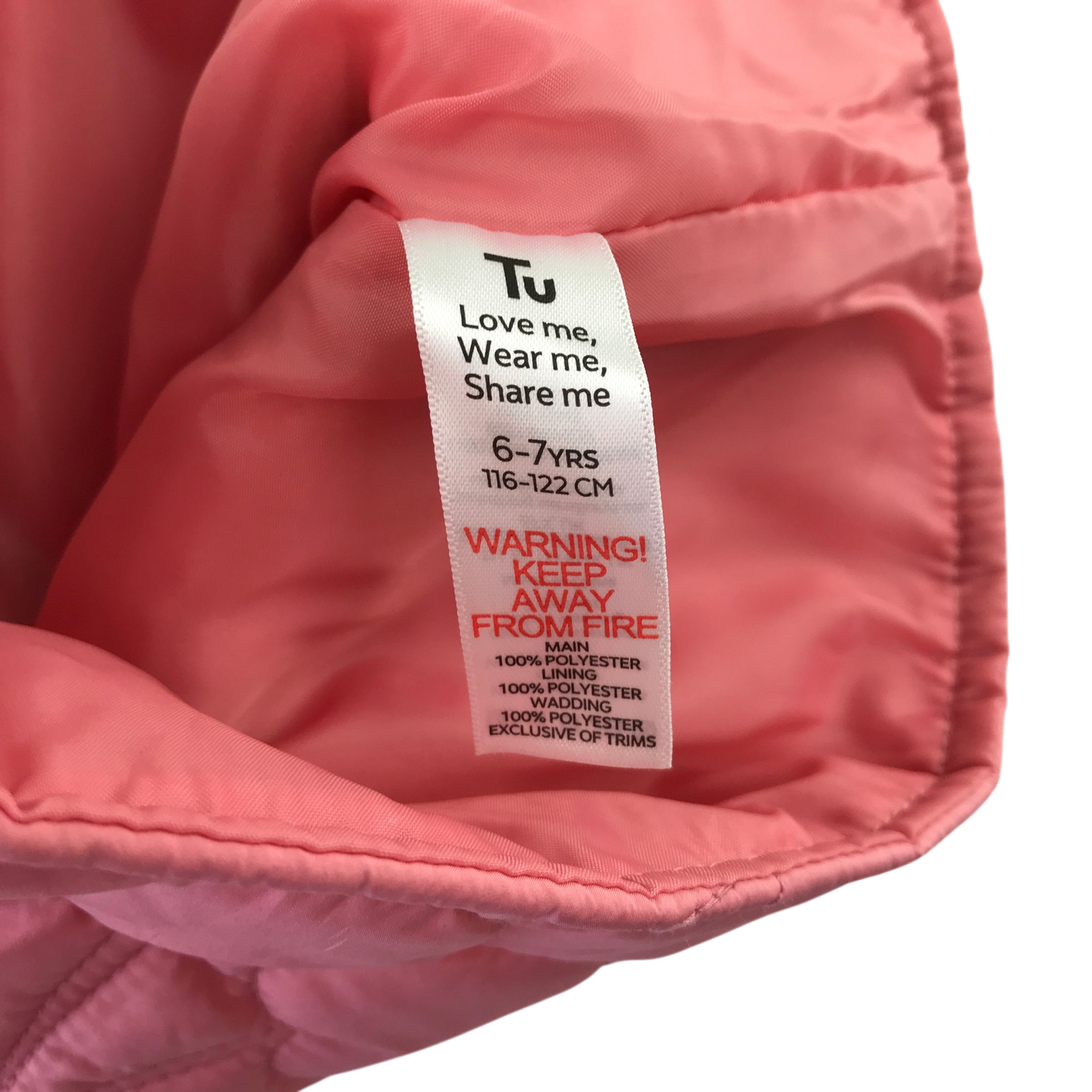 Tu 6-7 years pink gilet