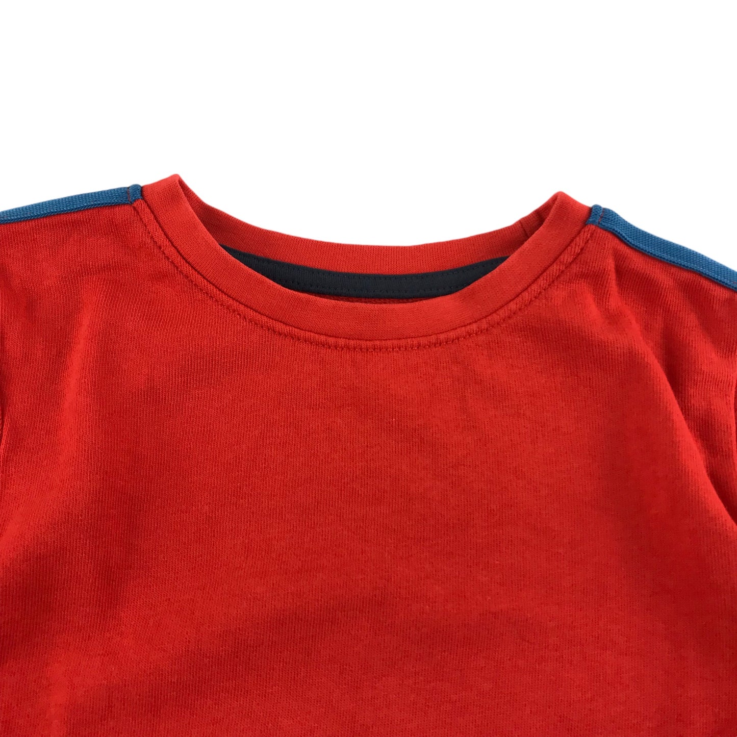 Nutmeg Sweater Age 5 Red long Sleeve Shoulder Detailed Jersey