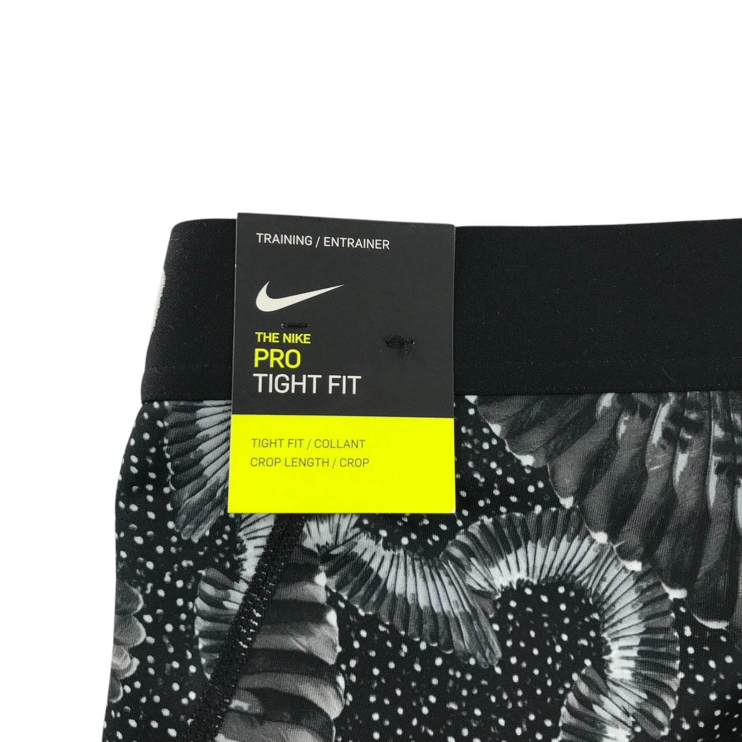 Nike Pro leggings adult size M grey tone graphic print design