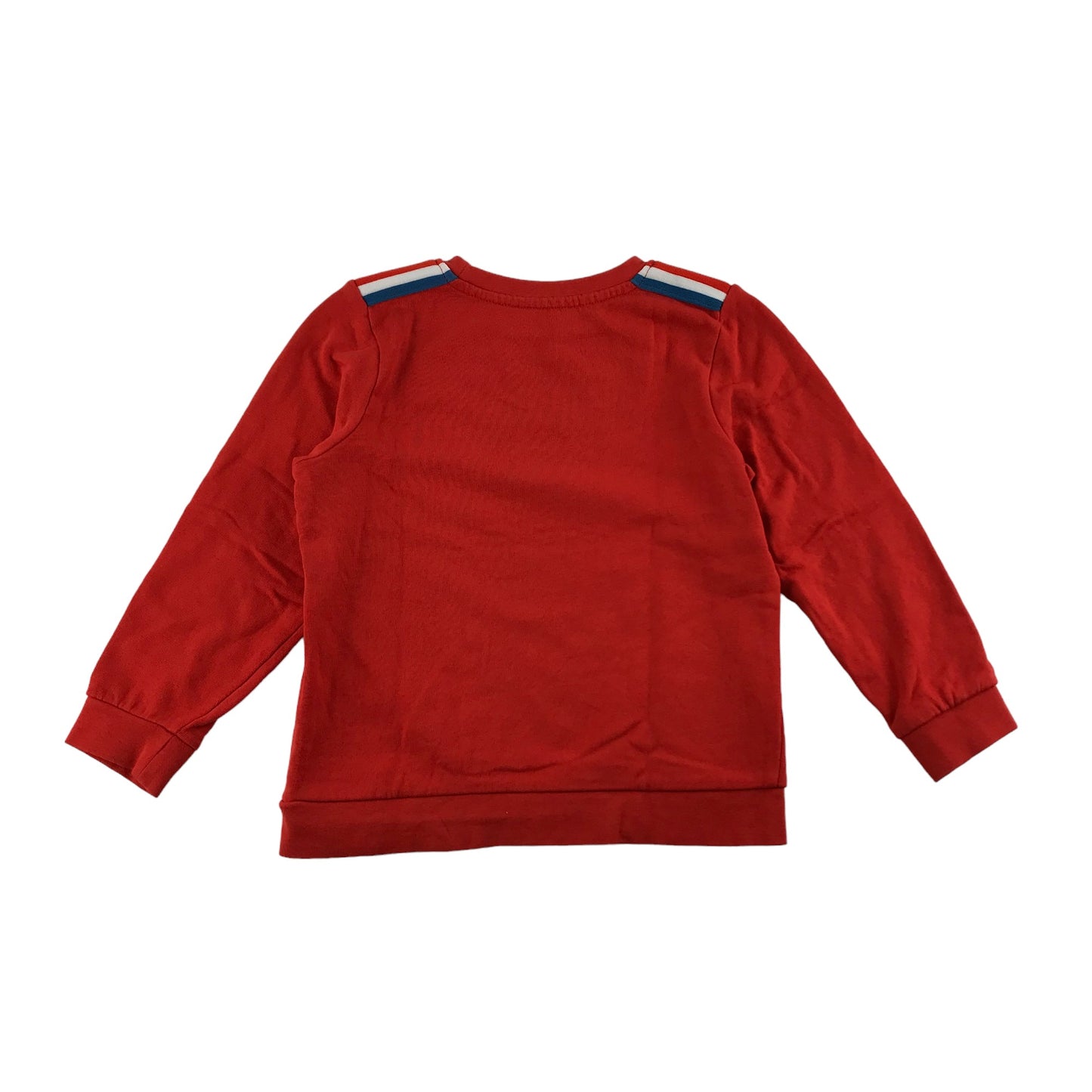 Nutmeg Sweater Age 5 Red long Sleeve Shoulder Detailed Jersey