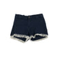 H&M shorts 9-10 years navy blue stretchy denim style lace detailing