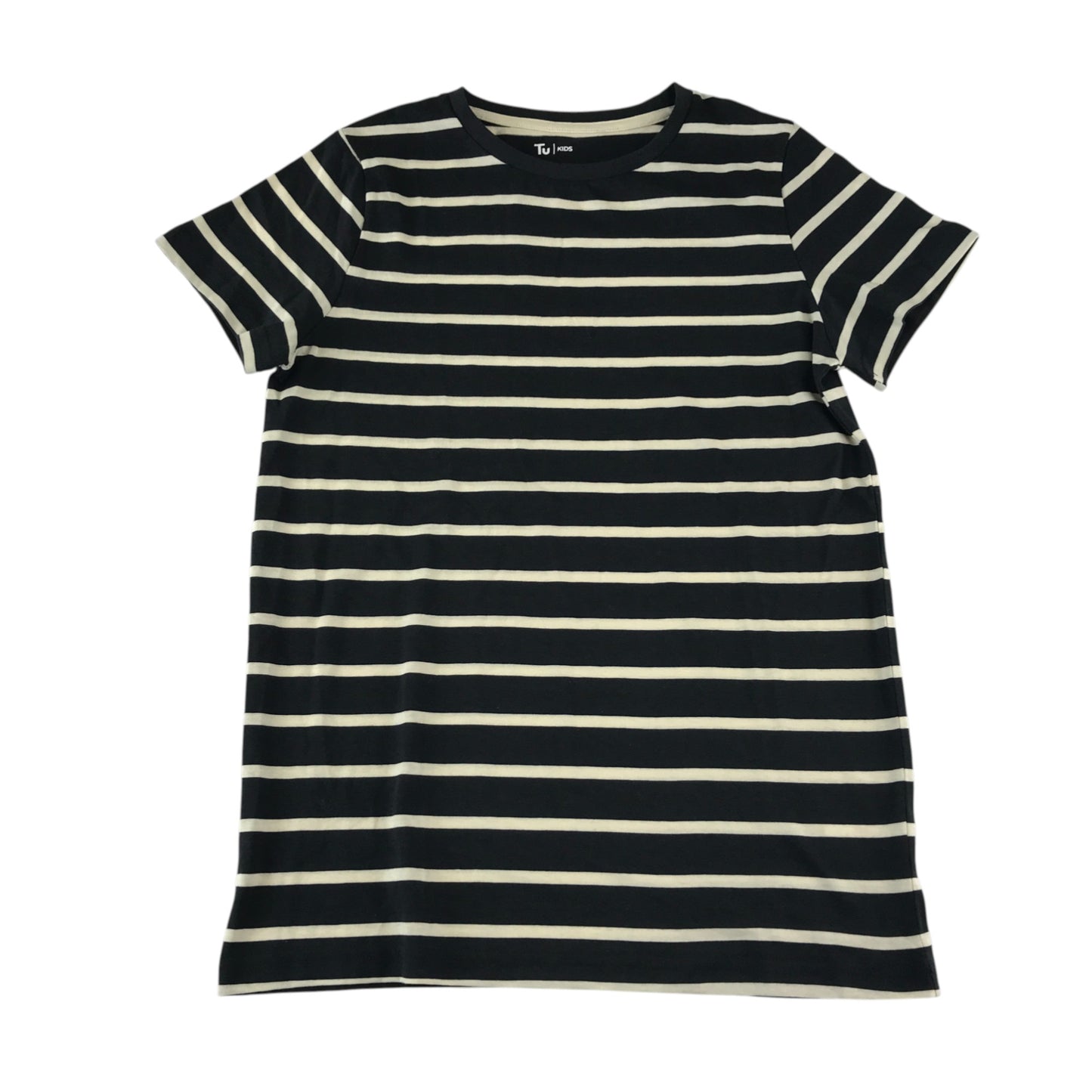 Tu Bundle 11-12 years black clay and green white stripy 3 pack set cotton