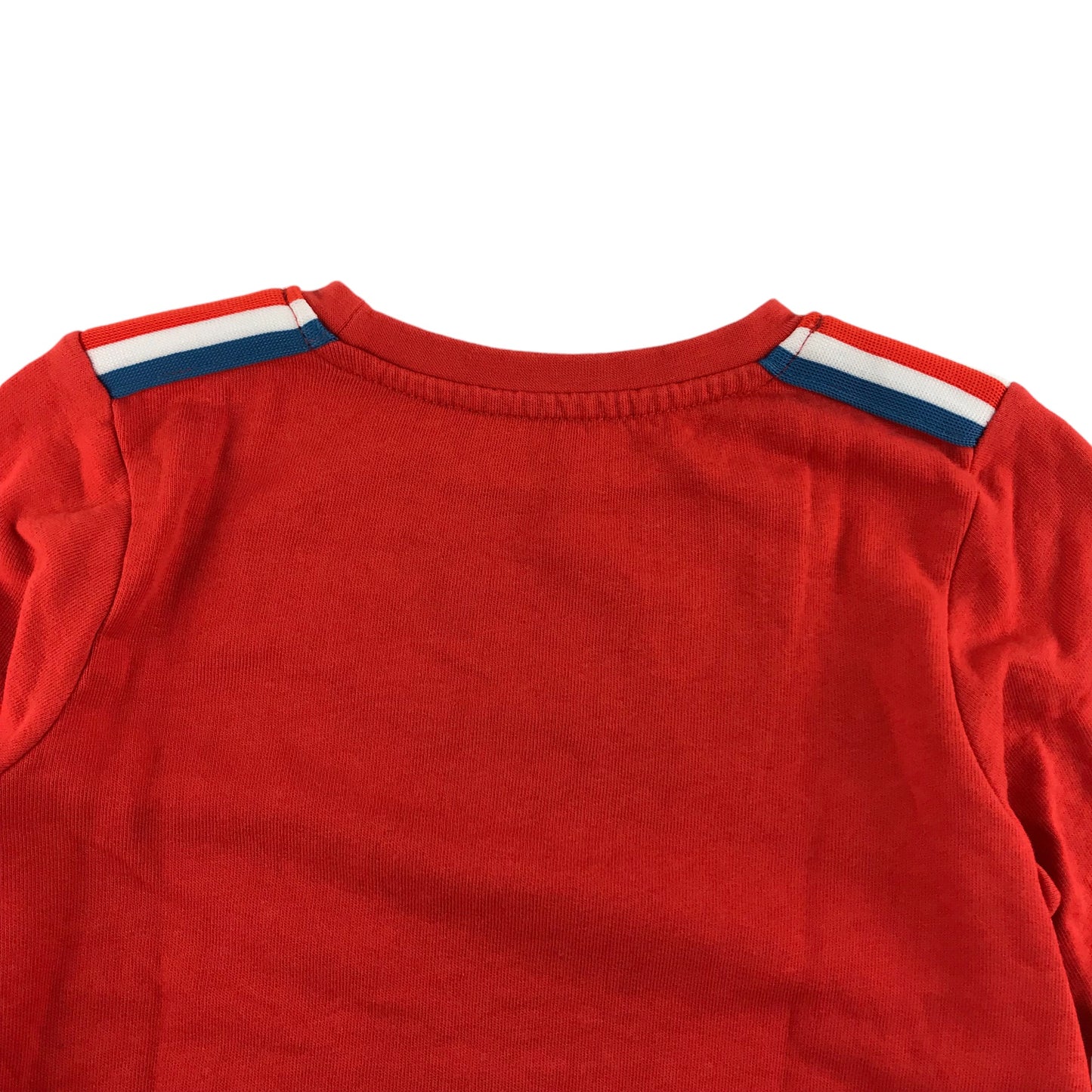 Nutmeg Sweater Age 5 Red long Sleeve Shoulder Detailed Jersey