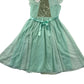 Monsoon dress 14-15 years mint green chiffon layered with sequins