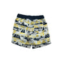 Milkshake Swim Trunks Age 7 White Navy Yellow Sailing Boats Print Shorts