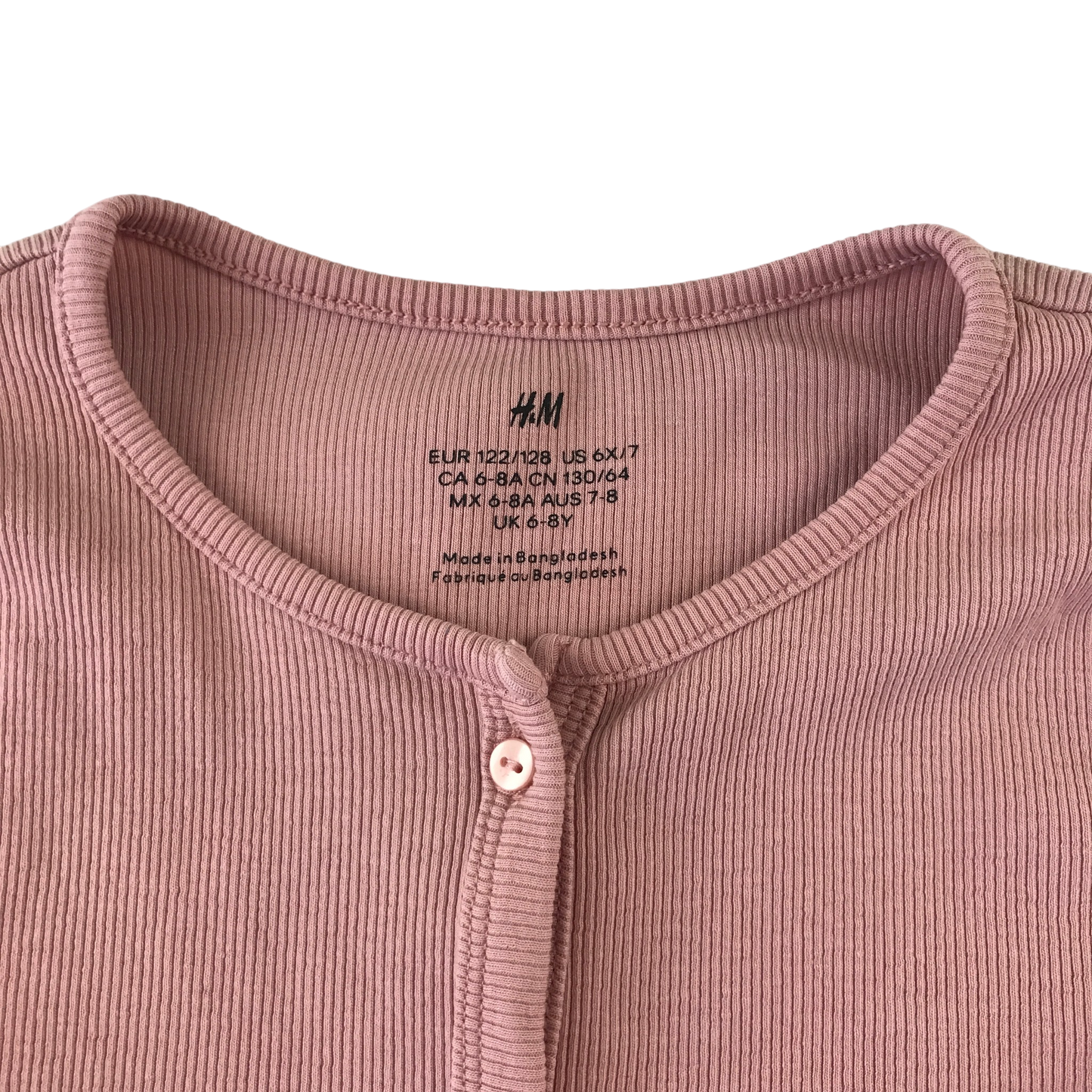H&M 6-8 years pink cardigan