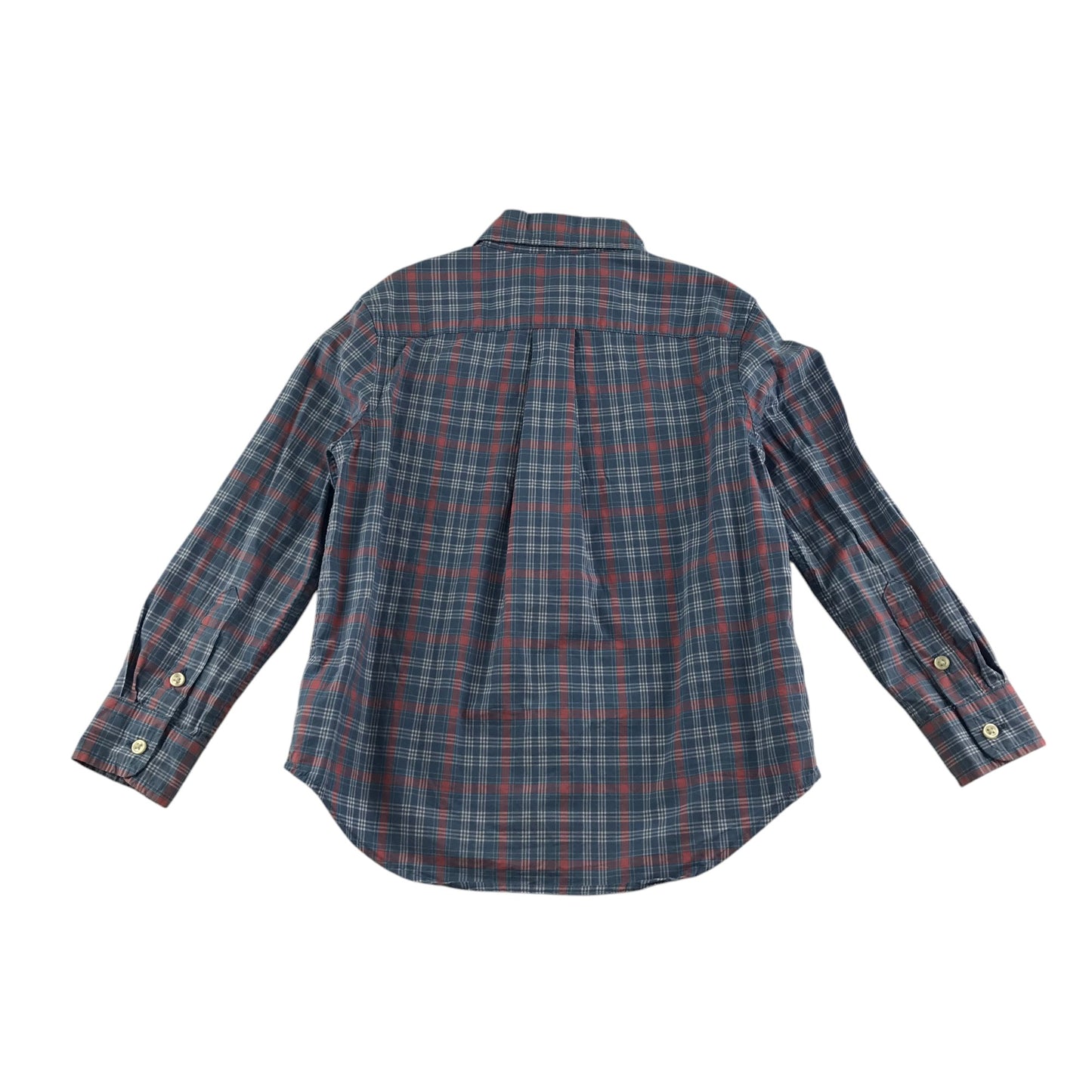 Ralph Lauren shirt 4 years blue and red check pattern button up cotton