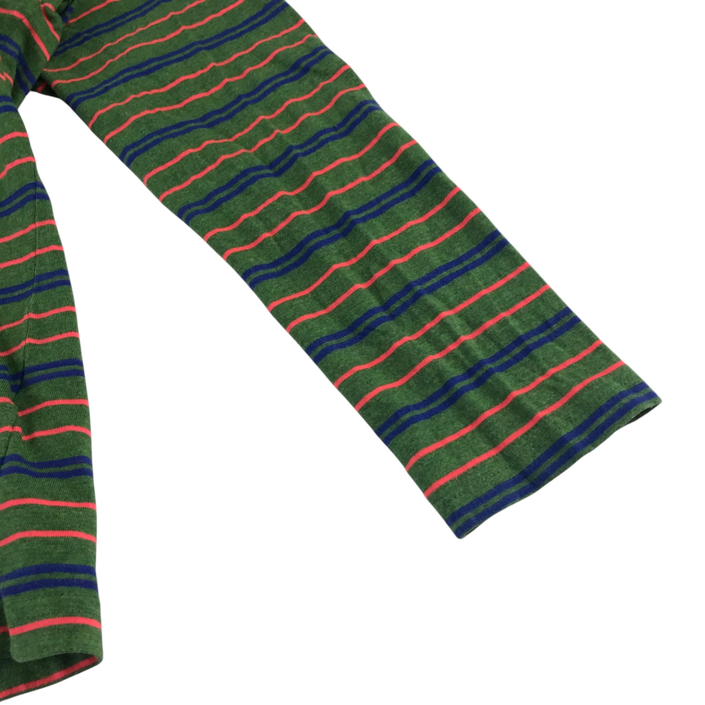 Boden t-shirt 11-12 years khkai with neon pink and navy stripes