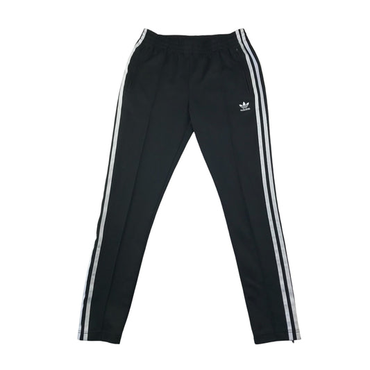 Adidas sport joggers women size UK 8 black slim leg sporty trackies