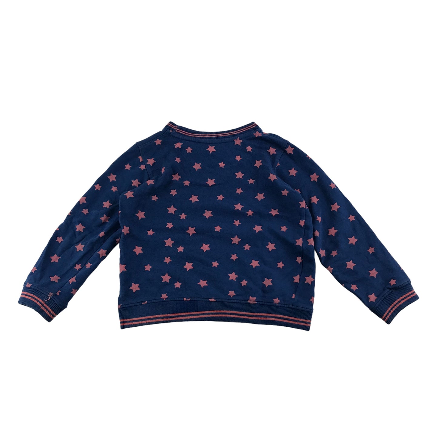 Pine Kids Sweater Age 5-7 Blue Star Print Pattern Cotton Jersey