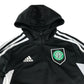 Adidas Celtic FC sport sweater 6-7 years black hooded with quarter zipper