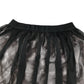 Zara skirt 8-9 years black and pink mesh layered