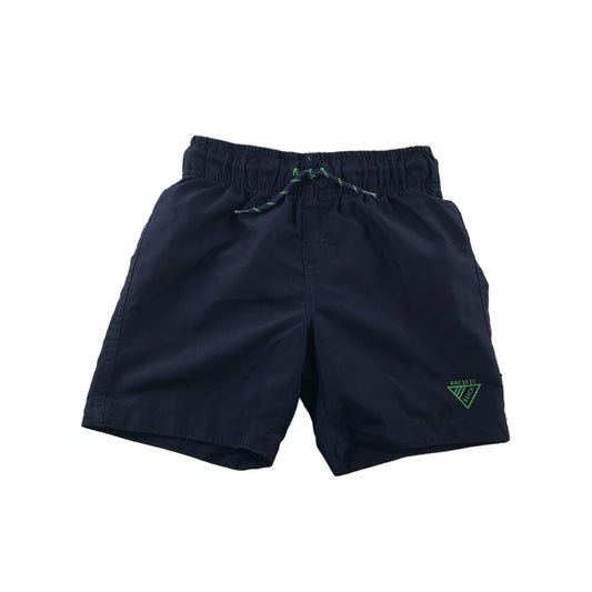 Primark Swim Trunks Age 8 Navy Blue Pacific Beach Logo Shorts