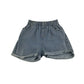 Shein shorts 11-12 years blue denim paper bag waist