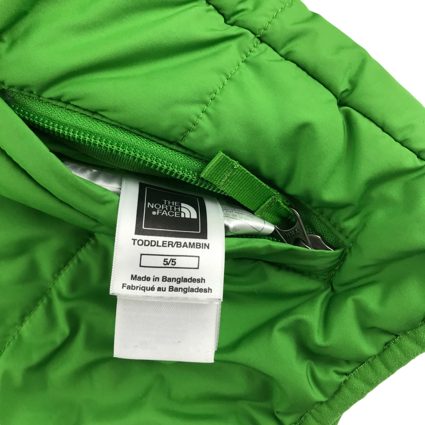 The North Face Jacket Age 5 Green Check Warm Lined Reversible