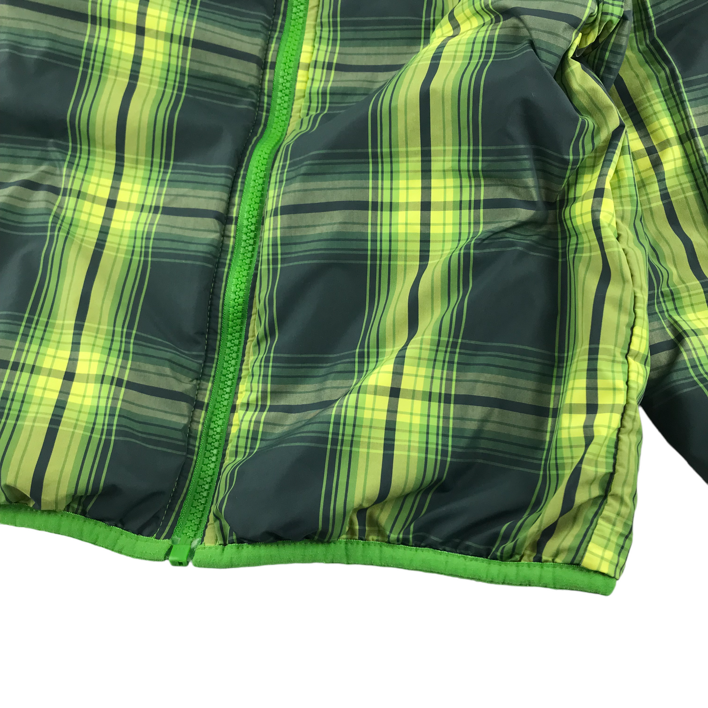 The North Face Jacket Age 5 Green Check Warm Lined Reversible