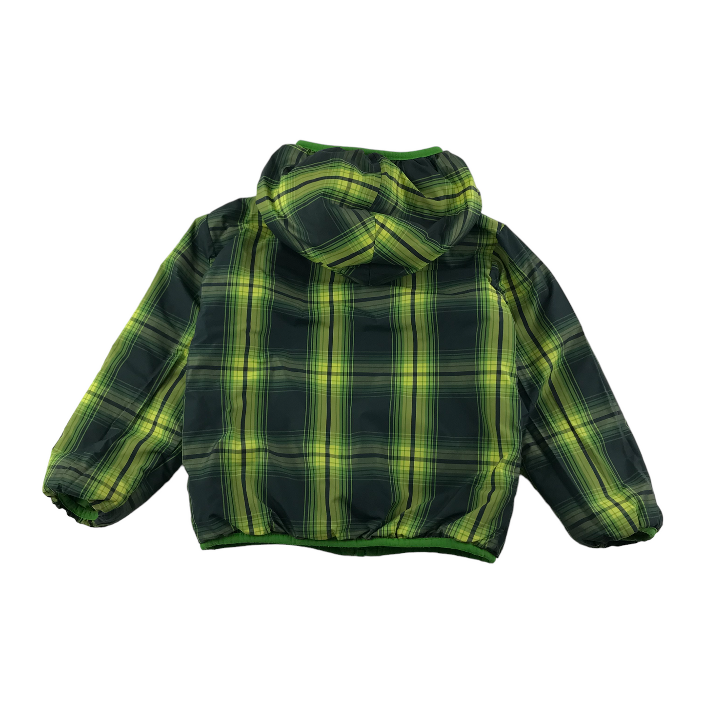 The North Face Jacket Age 5 Green Check Warm Lined Reversible