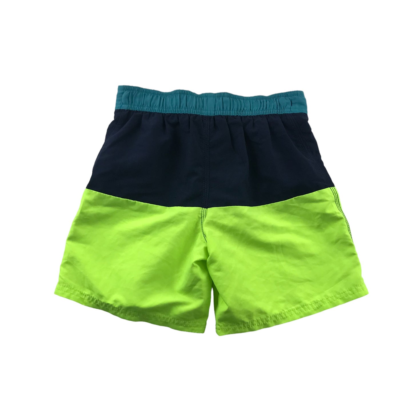 H&M Swim Trunks Age 9 Blue and Neon Panelled Shorts