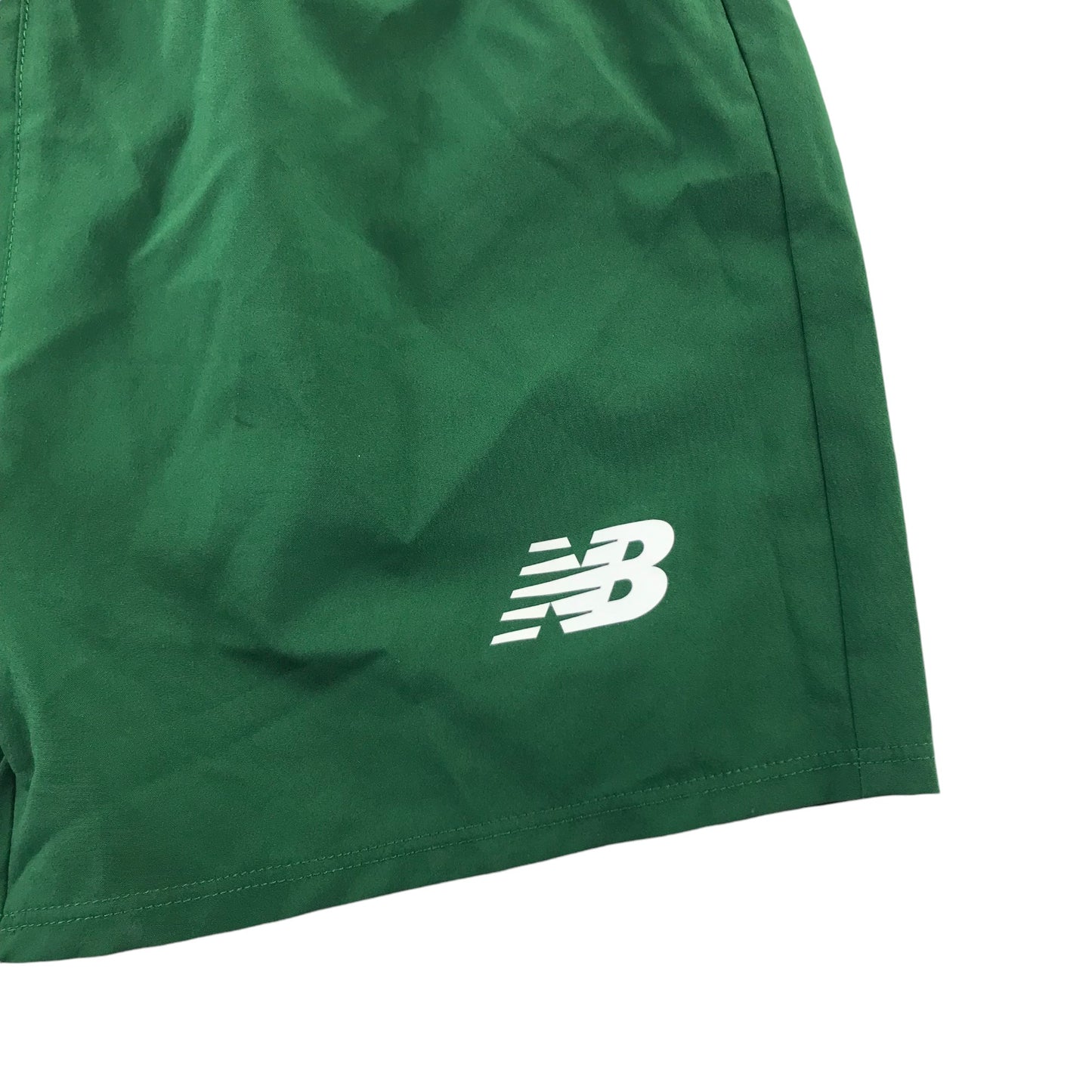 New Balance Celtic FC Football shorts 4-5 years green plain with logo