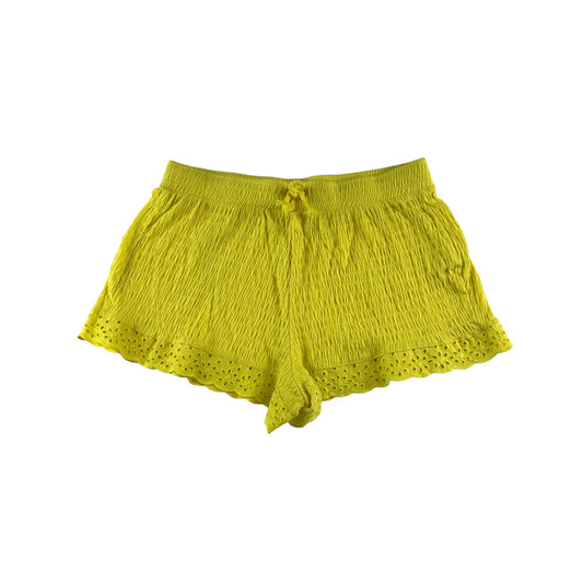Zara shorts 11-12 years yellow stretchy gathered fabric