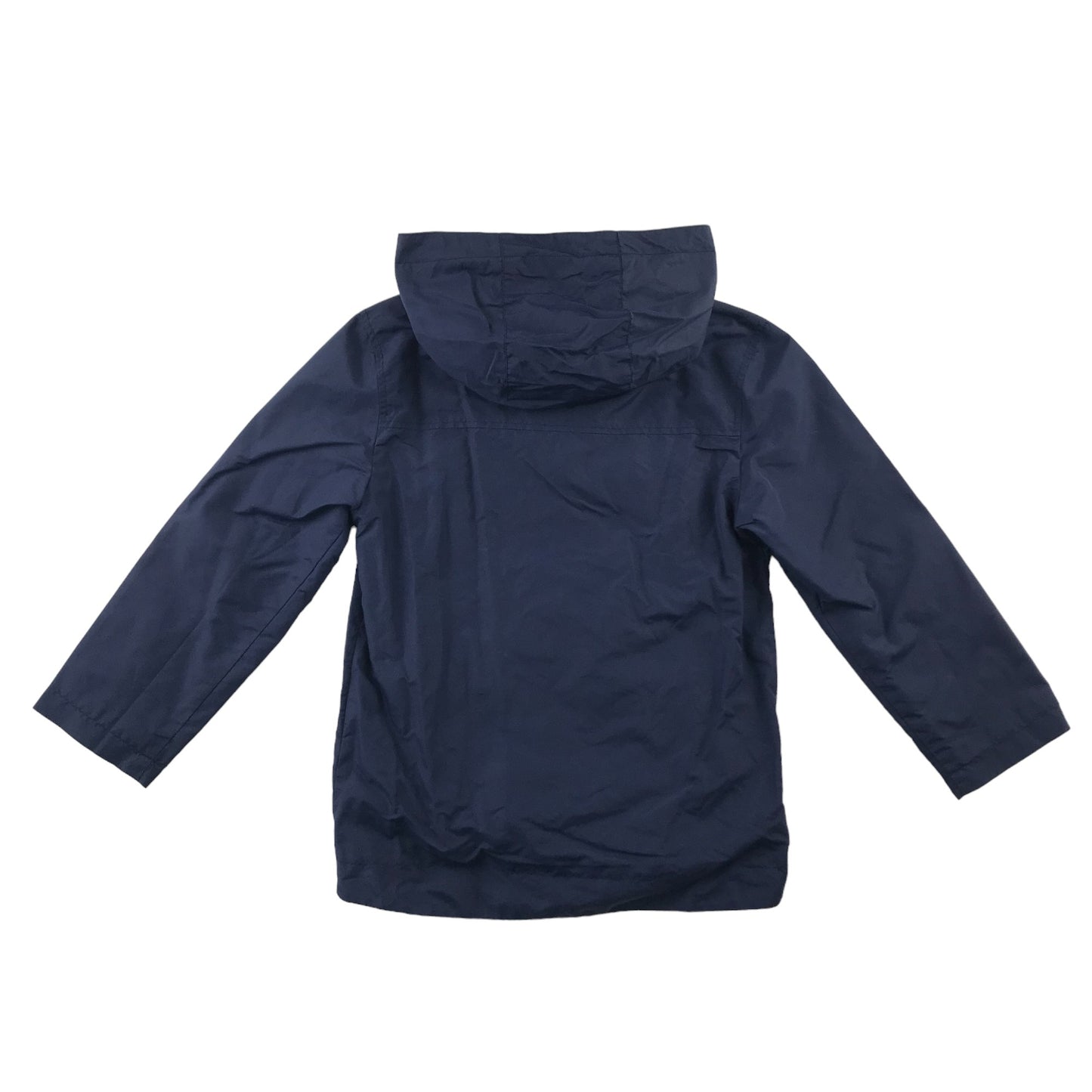 John Lewis light jacket 9 years navy plain with yellow zippers