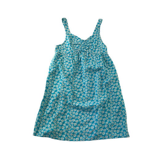 Primark Dress Age 7 Blue and White Floral Print Empire Cut