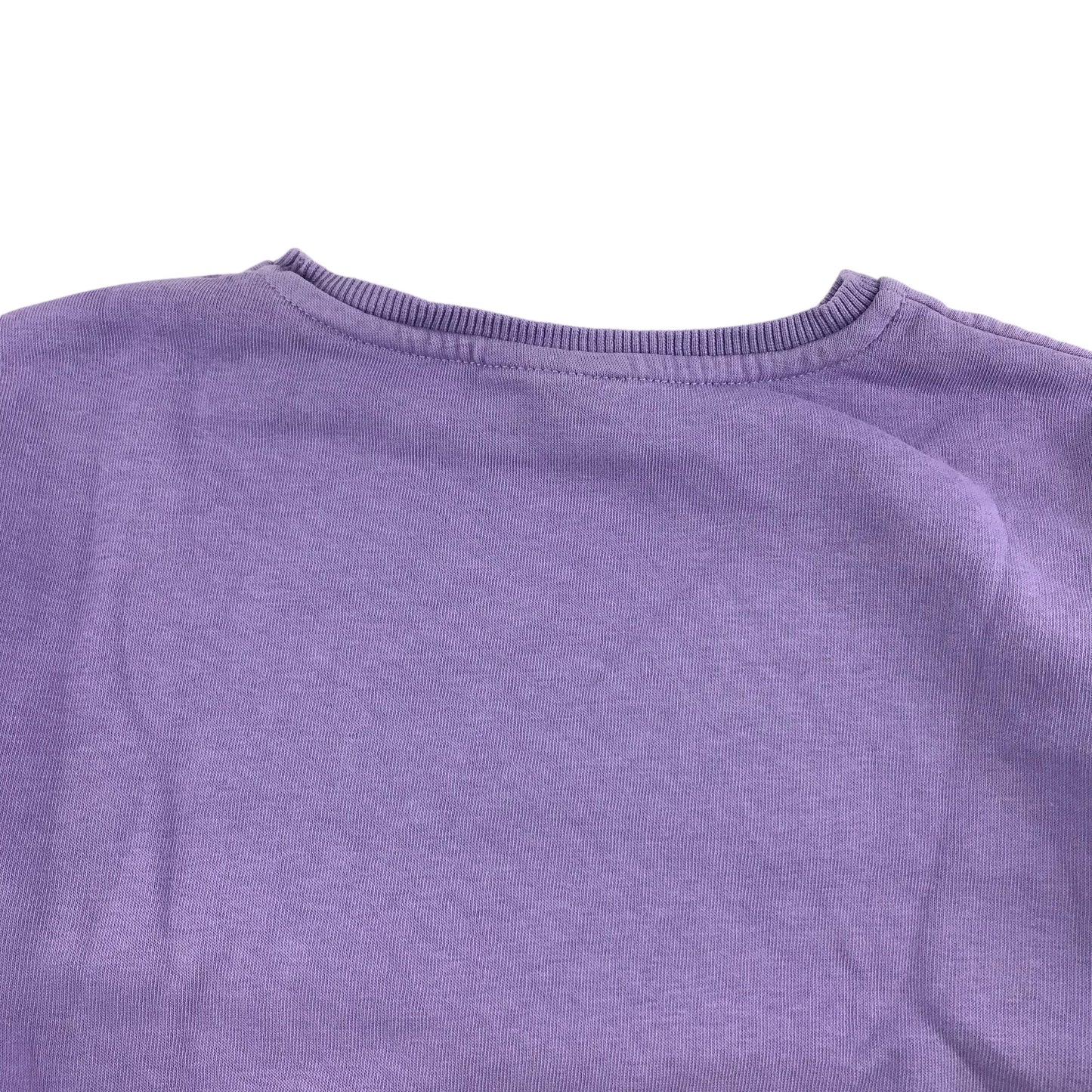 Matalan Sweater Age 6 Purple Sequin Love heart Jersey