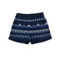 Monsoon shorts 12-13 years navy blue embroidered pattern cotton