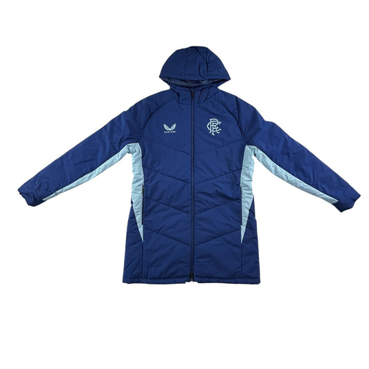 Castore Rangers FC Women's Pro Players Bench Jacket Blue