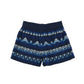 Monsoon shorts 12-13 years navy blue embroidered pattern cotton