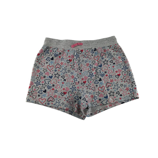 George shorts 12-13 years grey love heart print pattern jersey