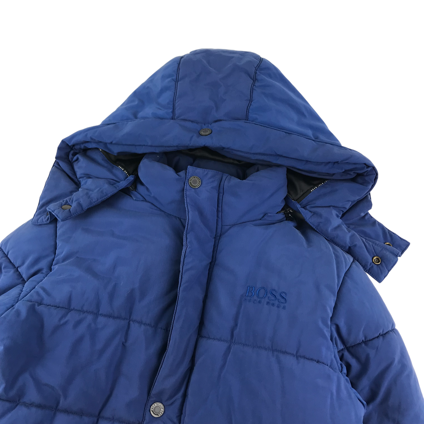 Hugo Boss Jacket Age 12 Blue Hooded Puffer