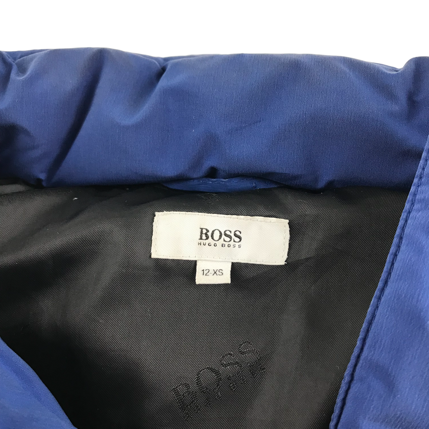 Hugo Boss Jacket Age 12 Blue Hooded Puffer