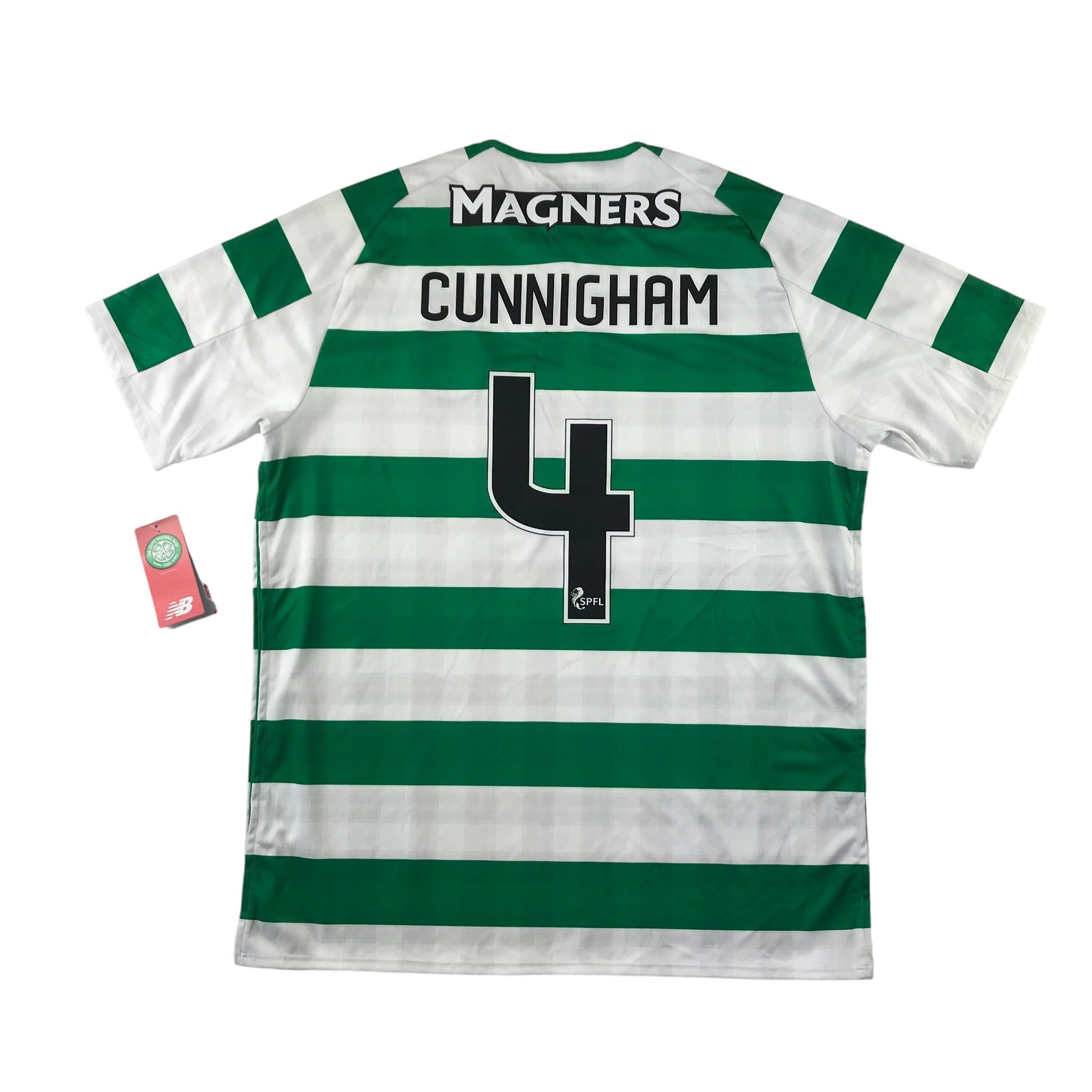 New Balance Celtic FC Football Strip men size L number Cunnigham