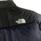 The North Face jacket men's size S black and blue panelled puffer