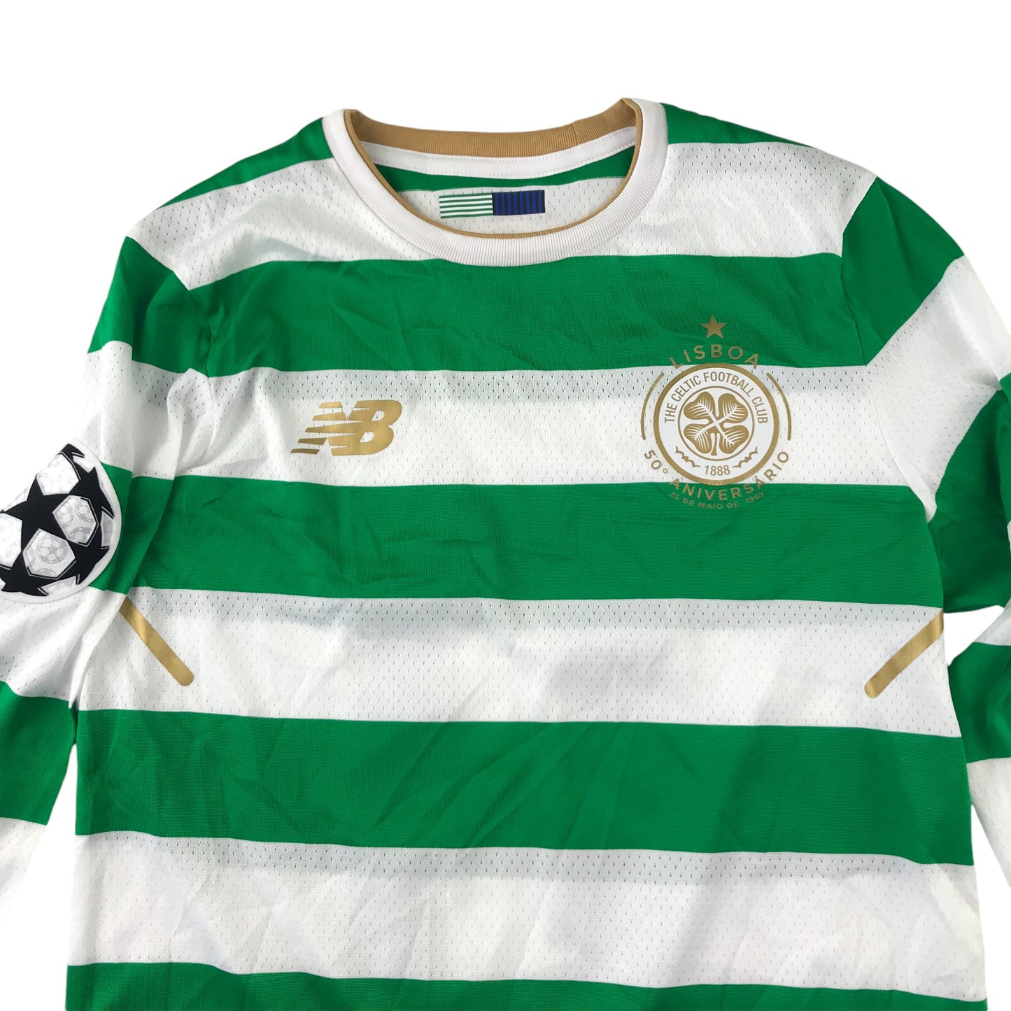 New Balance Celtic FC Football Strip 8-10 years number 11 Sinclair long sleeve