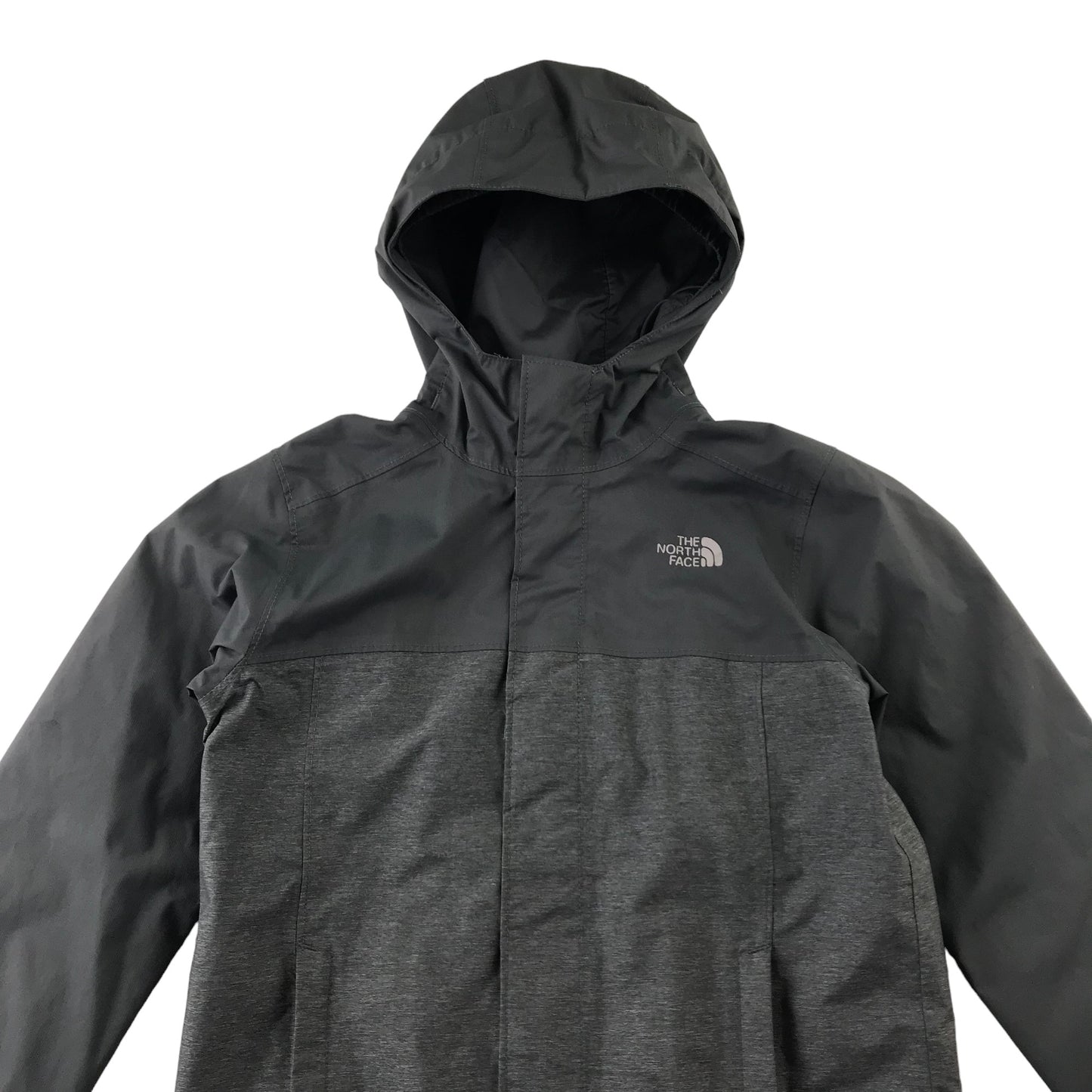 The North Face light jacket 7-8 years grey panelled with logo