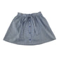 Tu school summer gingham skirt 7-8 years blue with elasticated waistband