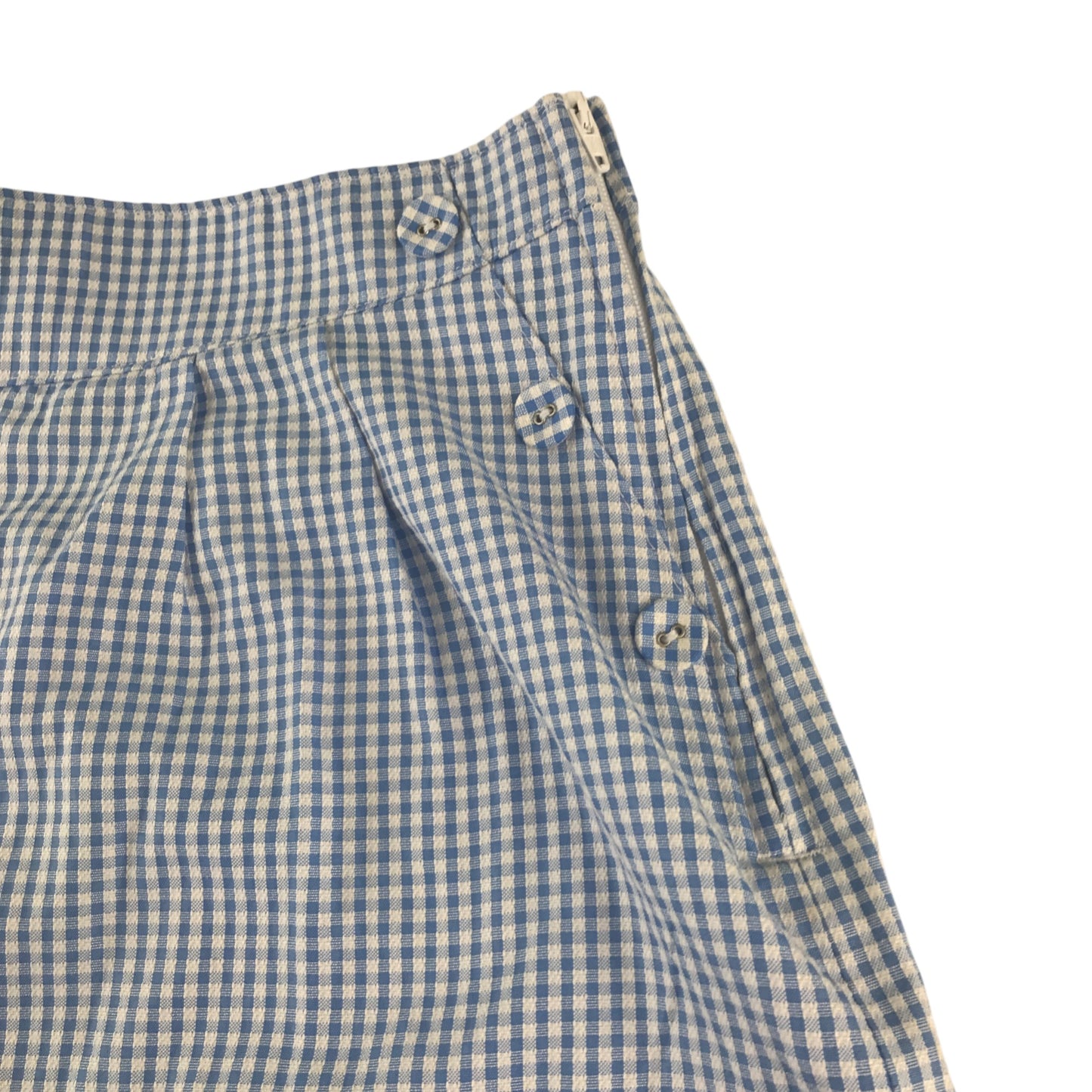Tu school summer gingham shorts 10-11 years blue high waist