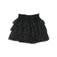 H&M skirt women's size S black floral mesh layered