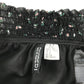 H&M skirt women's size S black floral mesh layered