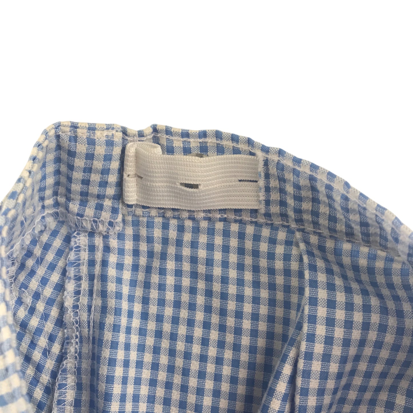 Tu school summer gingham shorts 10-11 years blue high waist