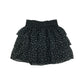 H&M skirt women's size S black floral mesh layered