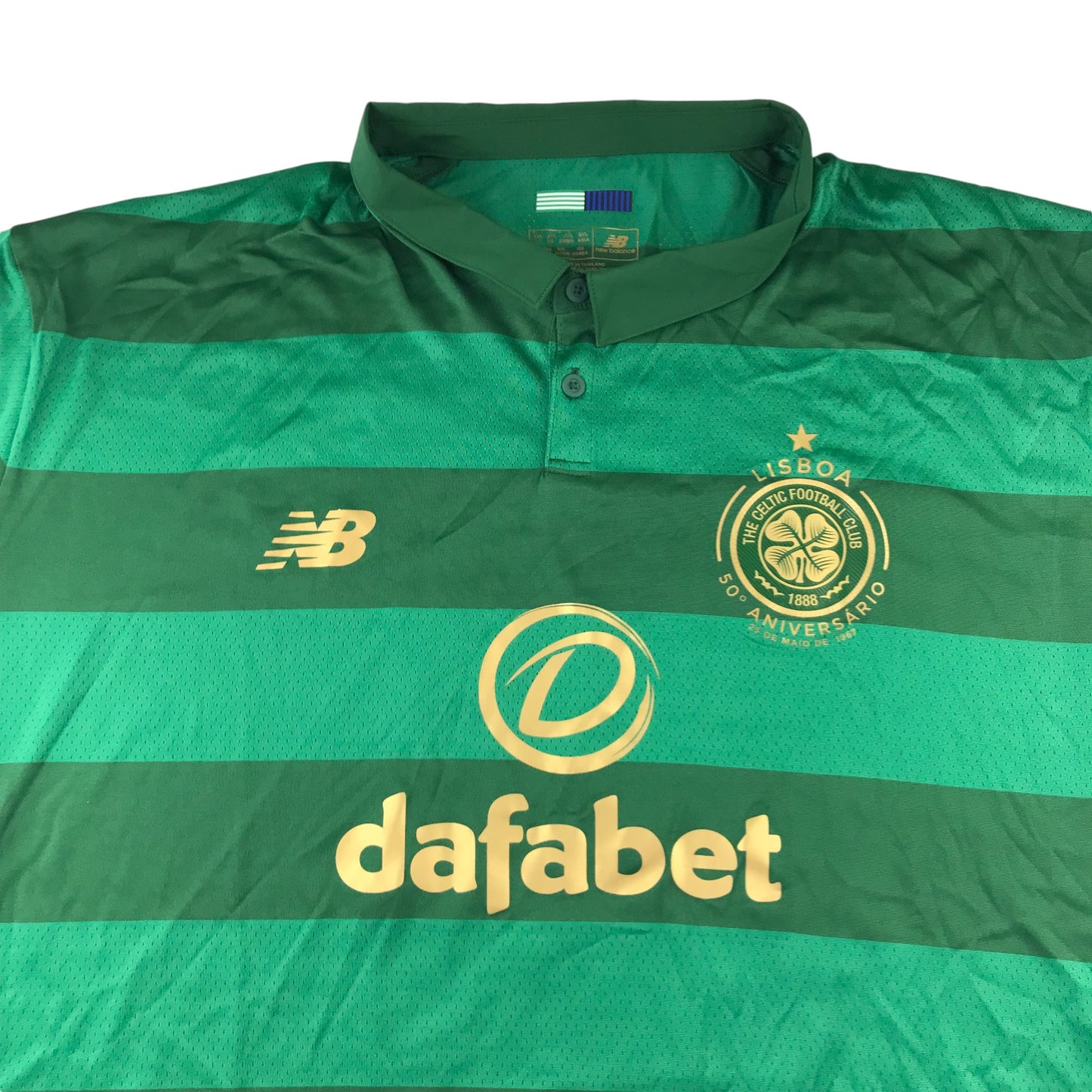 New Balance Celtic FC Football Strip adult size 4XL green number 21 Ntcham