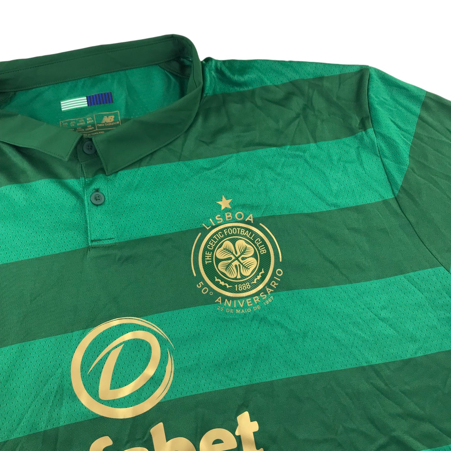 New Balance Celtic FC Football Strip adult size 4XL green number 21 Ntcham