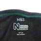 M&S T-shirt 6-7 years black long sleeve dinosaur print