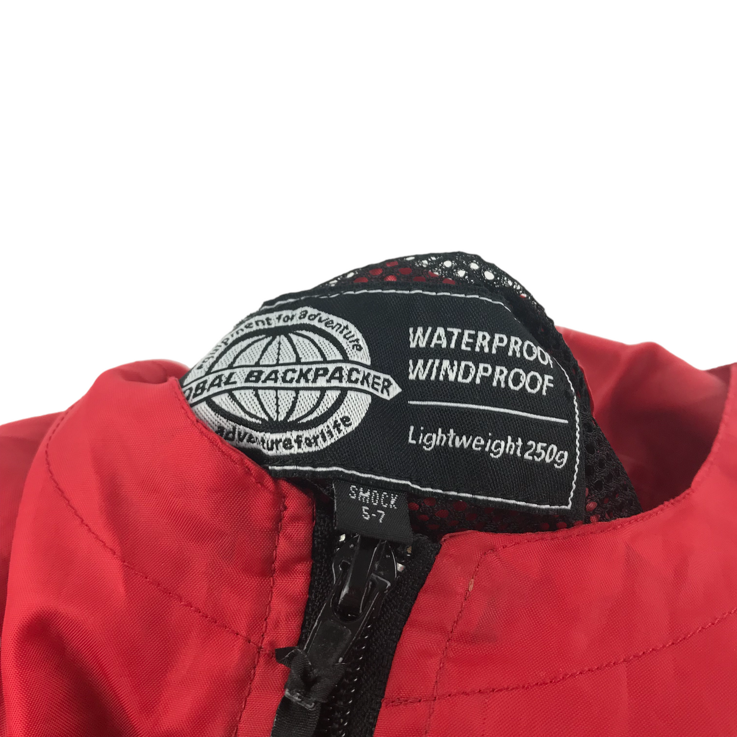 Waterproof Jacket Age 5 Red Light