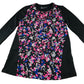 Under Armour thermal top 11-13 years black and pink graphic pattern long sleeve